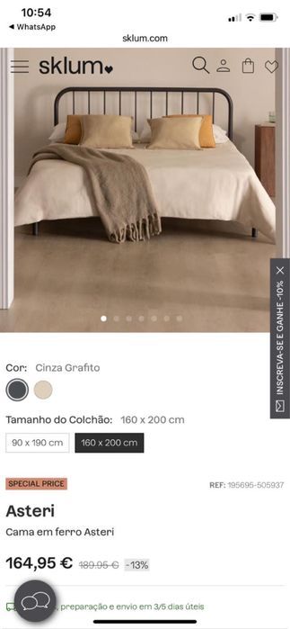 Base de cama, nunca usada mas com defeitos.