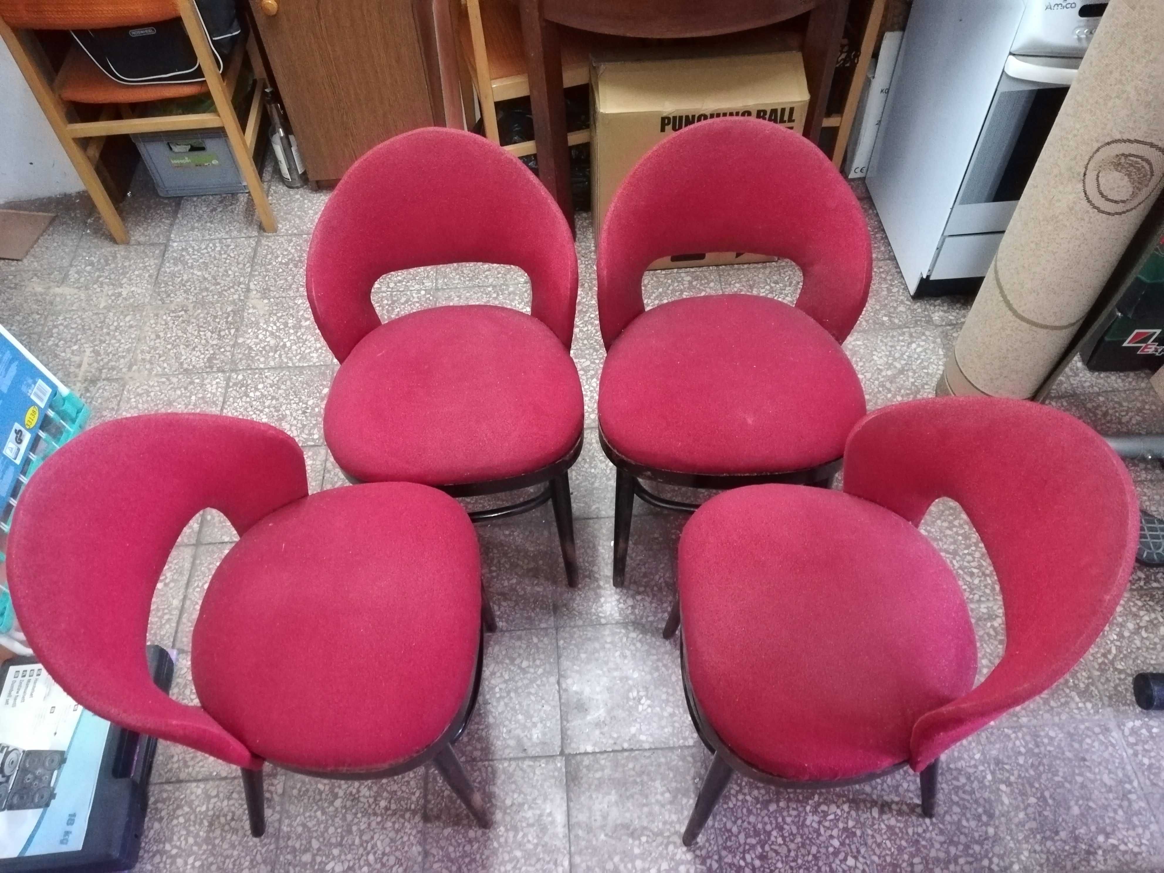 Stół z krzesłami z lat 70/80tych