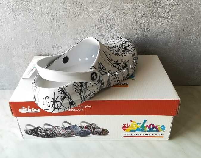 UNIKAT /Crocsy - Klapki / Zueclogs - Hiszpania /NOWE r. 40 - /TANIO