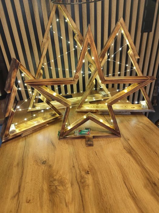 Choinki gwiazdy ozdoby świąteczne