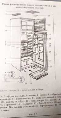 Холодильник НОРД 233 об'єм 350 літрів, двохкамерний