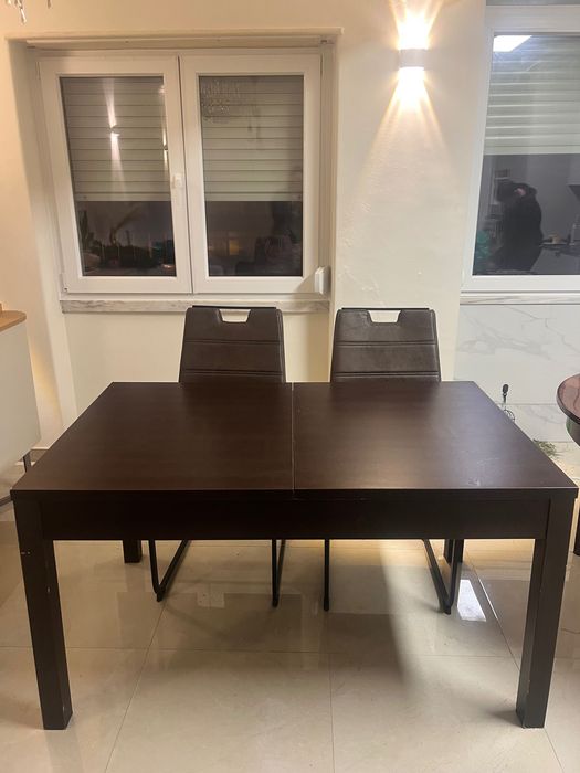 Mesa de jantar extensível 140 +45