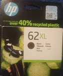 Oryginalny tusz HP62xl czarny 1szt