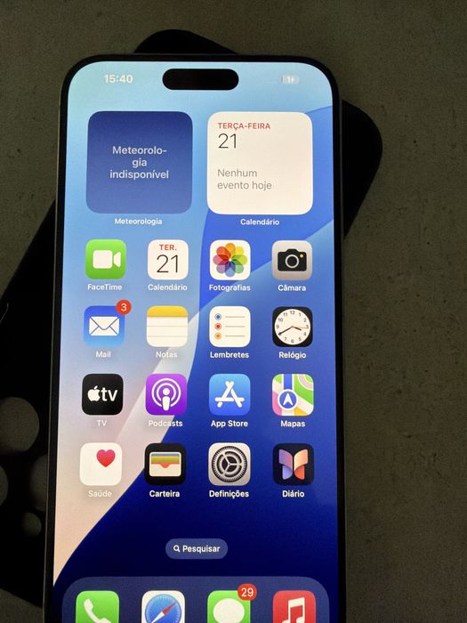 Iphone 15 pro max 256gb com caixa e fatura