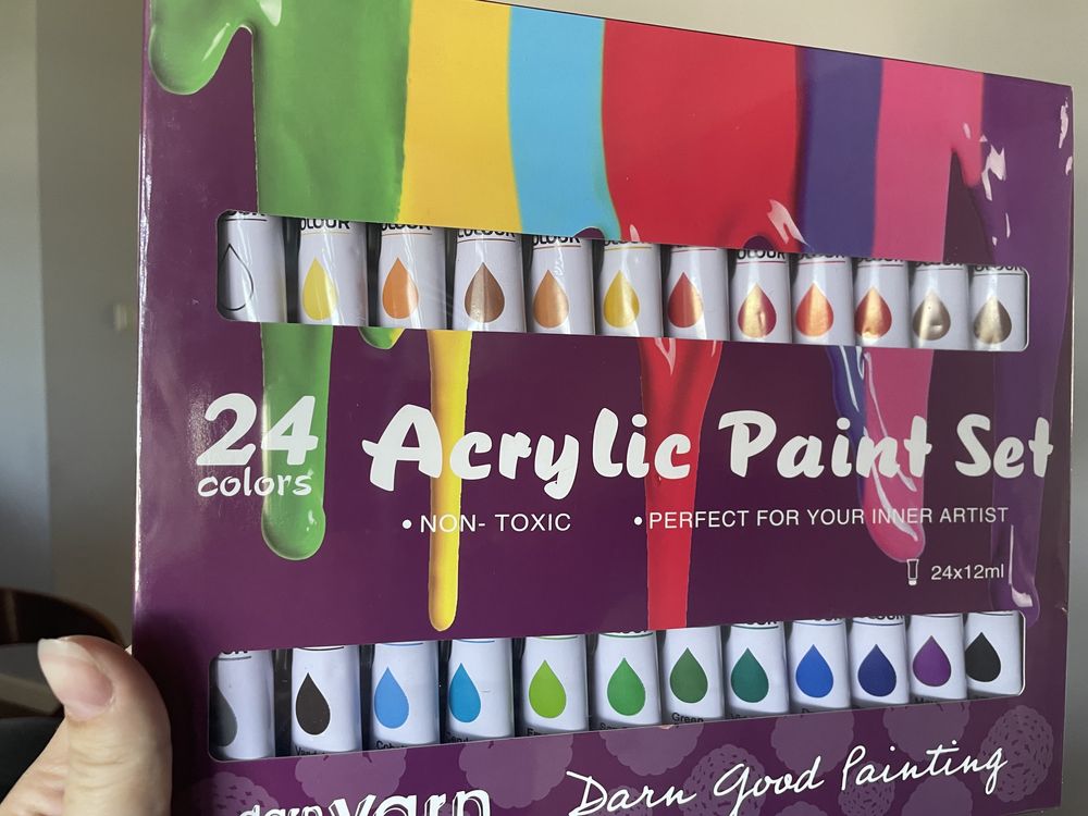 Farby akrylowe 24 szt x12ml