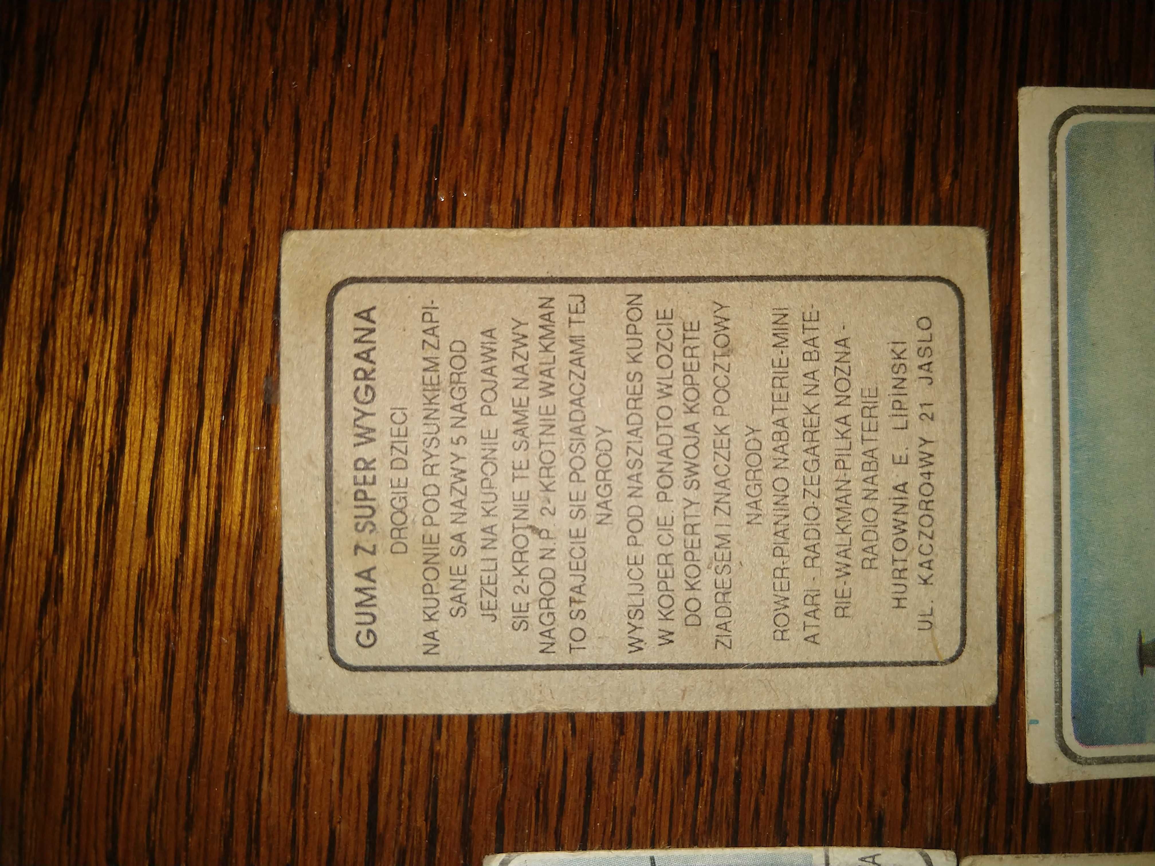 Obrazki z gum  .