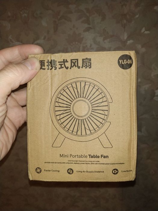 Новый вентилятор. Работает от USB.