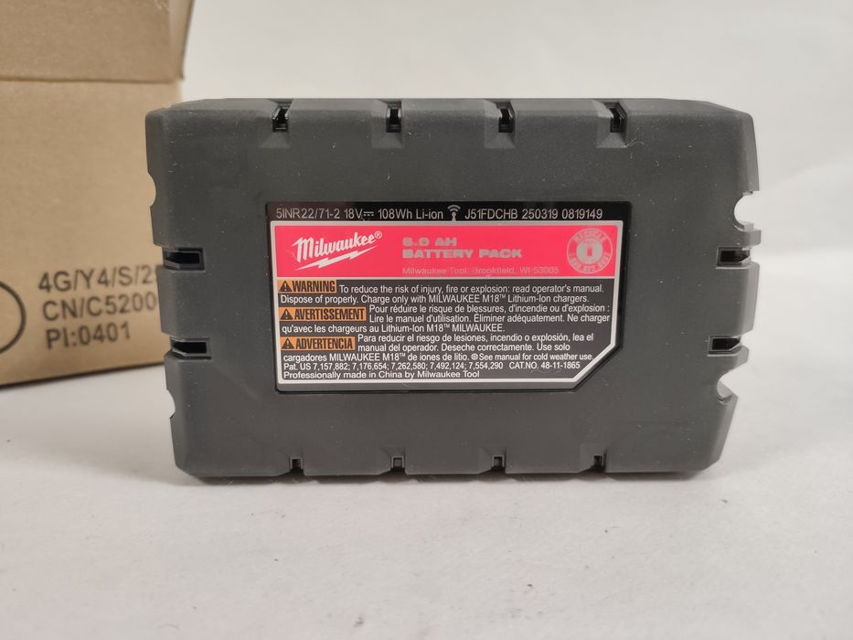 Оригінальна акумуляторна батарея Milwaukee M18 XC6.0 HIGH OUTPUT