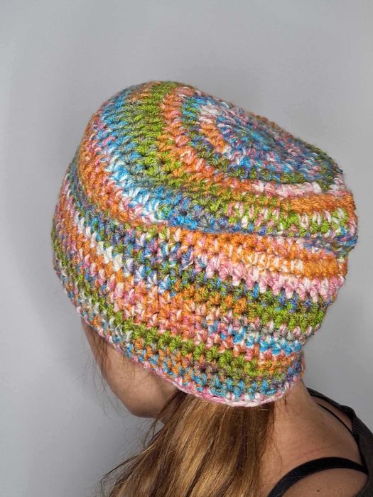 czapka smerfetka wielokolorowa