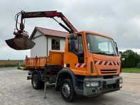 Iveco Eurocargo 120E18  Wywrotka HDS żuraw HMF 400 wysięg 4.8m Hak FILM