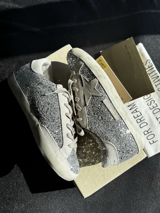 Кеди Golden Goose Silver Розмір 40 Голден Гус оригинал новые