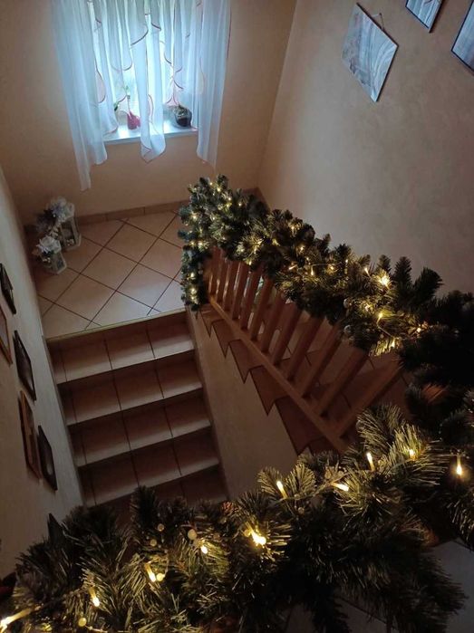 Mocna XXL 260CM Girlanda Choinkowa Sztuczna Świąteczna Zielona Stołowa