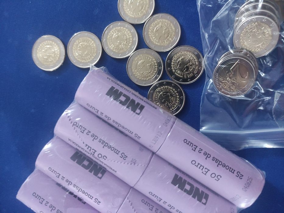 Moeda Desenvolvimento sustentável 2025 2 euro comemorativa INCM