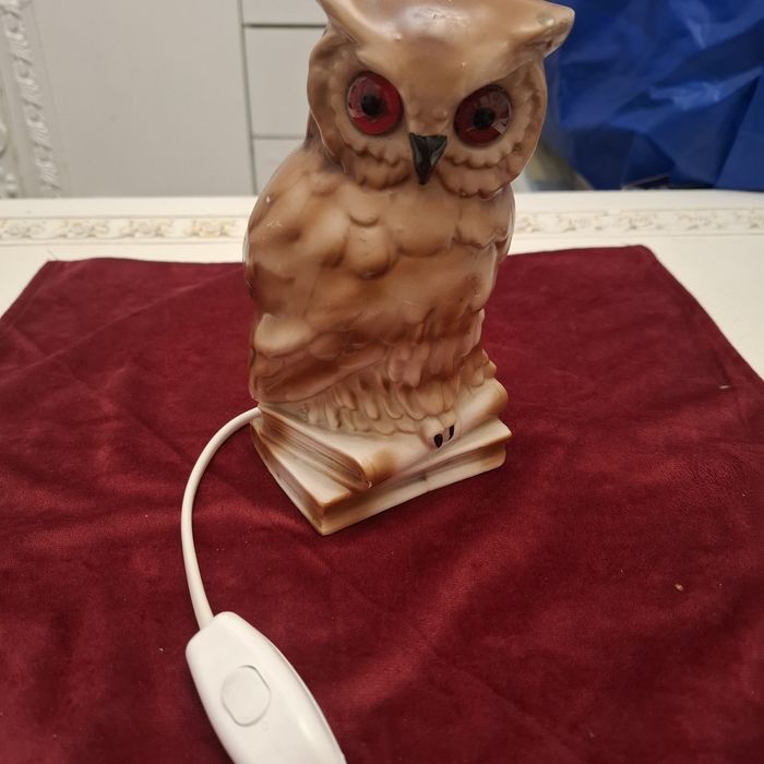 Lampka sowa z czasów PRL