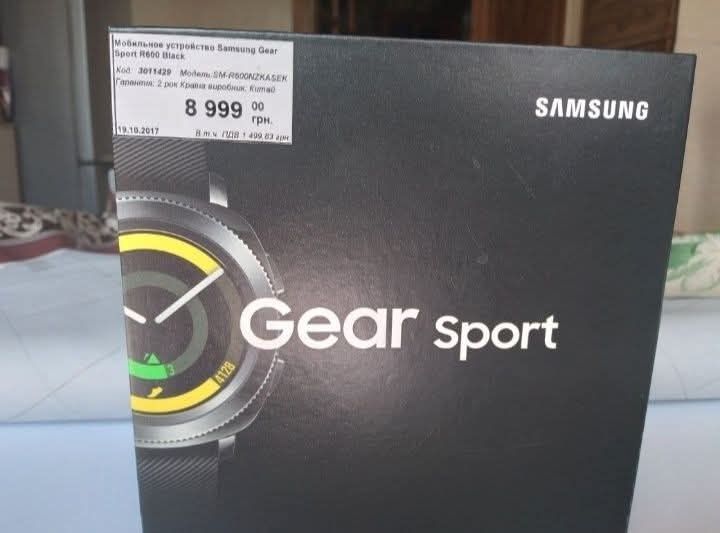 Смарт часи Gear Sport Black Smart watch умные часы Samsung Gear Sport