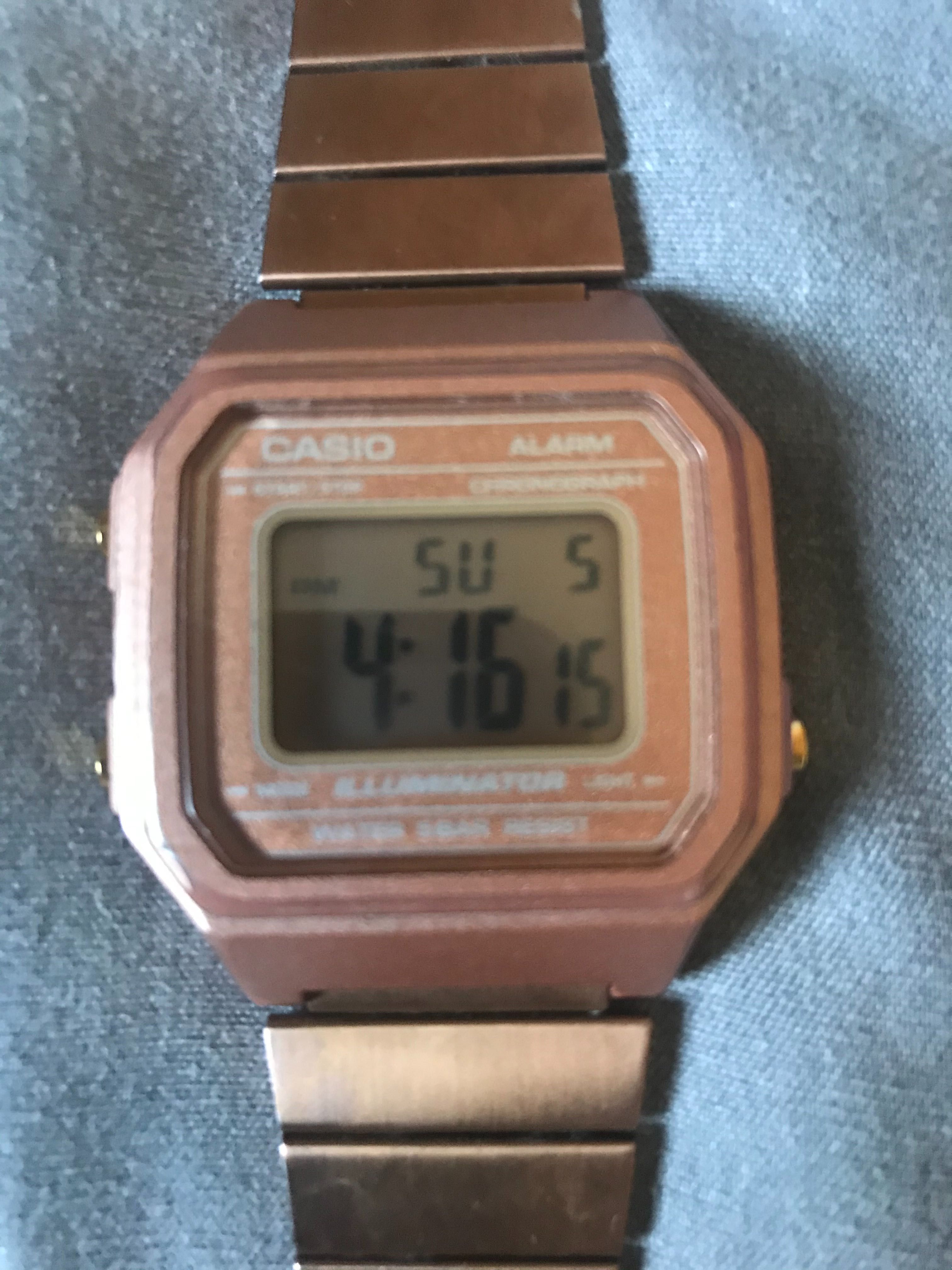 Casio b650W rose gold