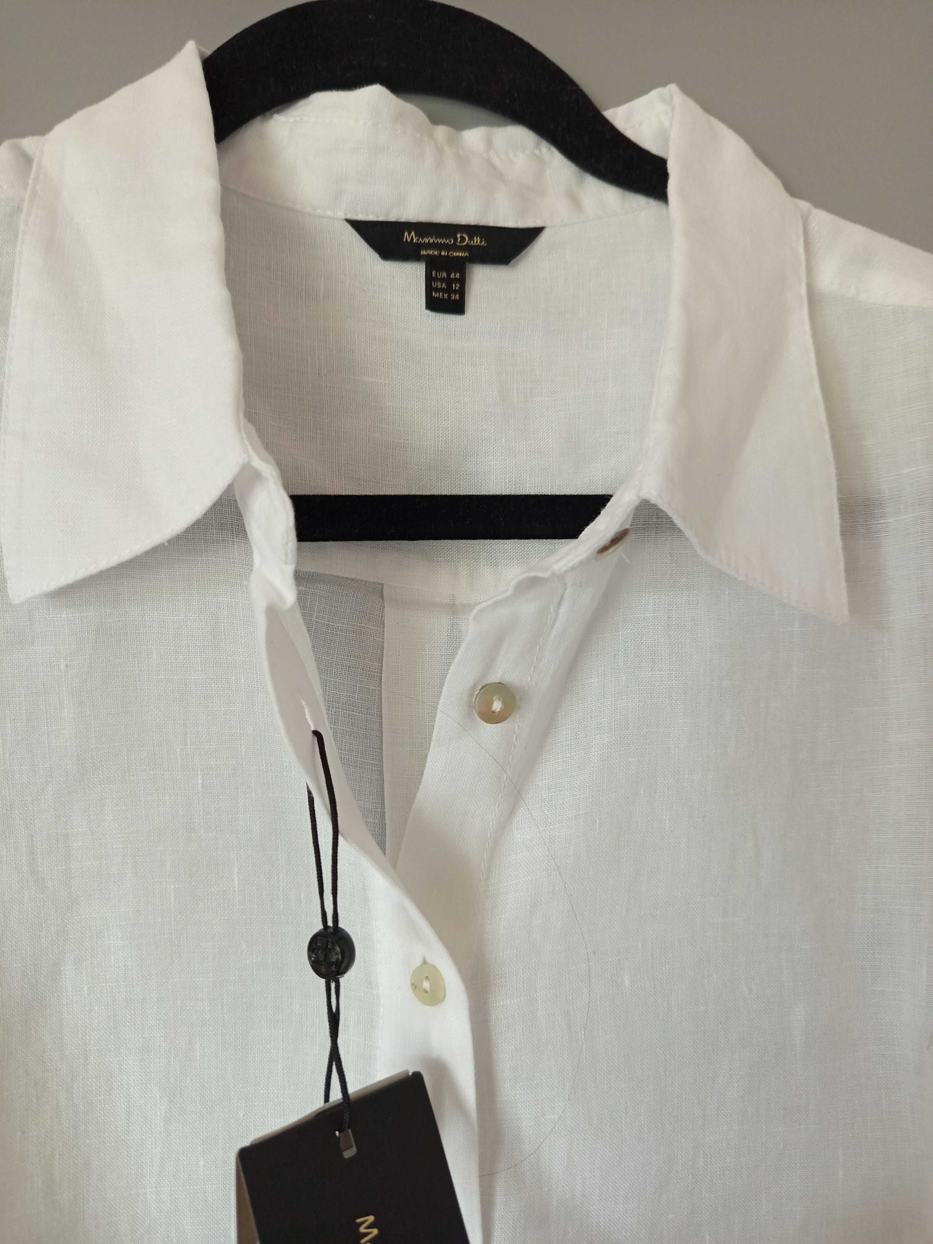 koszula lato len Massimo Dutti