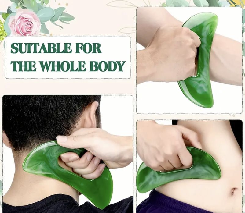 Скребок Гуаша из смолы 18 см