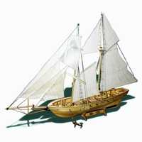 Модель корабля кораблика парусника вітрильника KIT набір HARVEY1847
