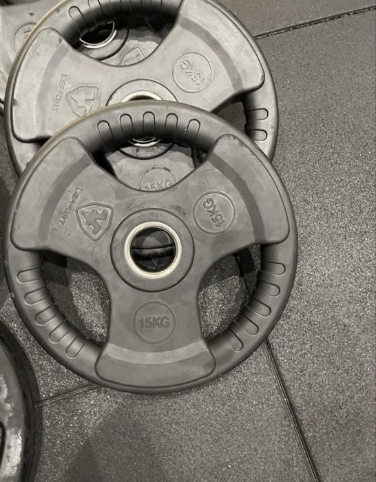 4 Discos olimpicos lenfort 15kg