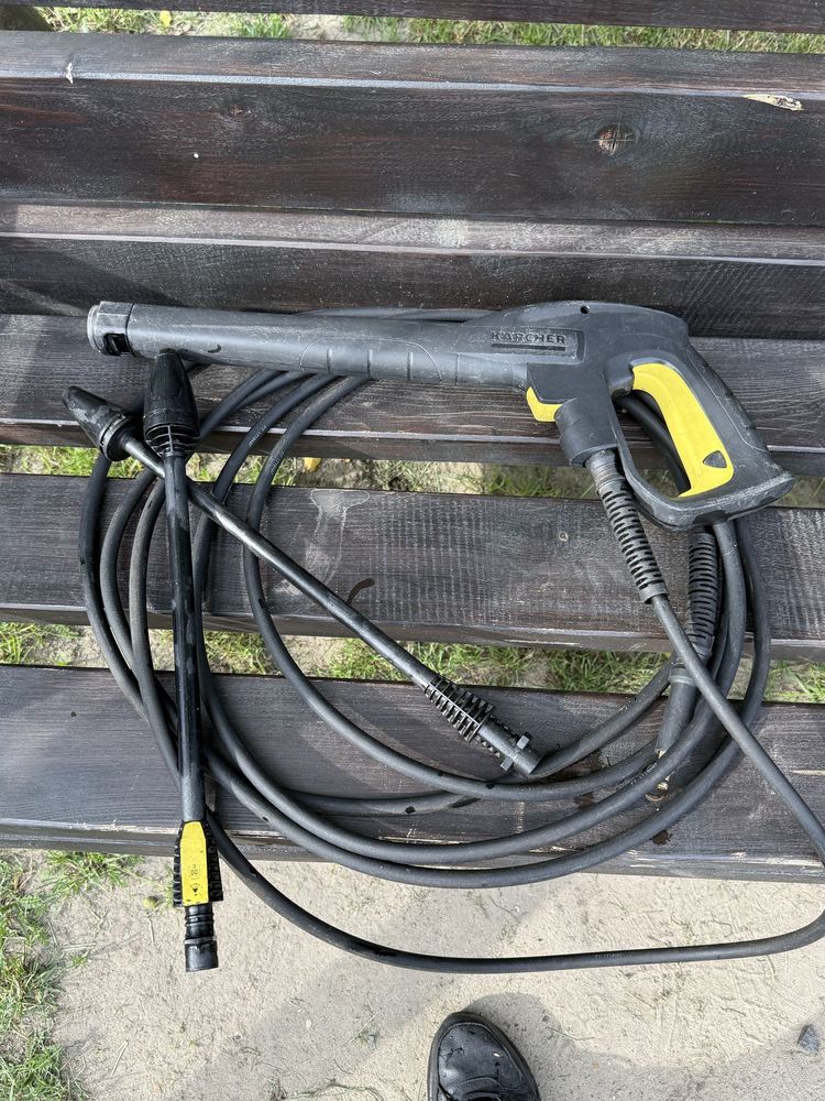 Pistolet karcher +wąż 10m+2 lance