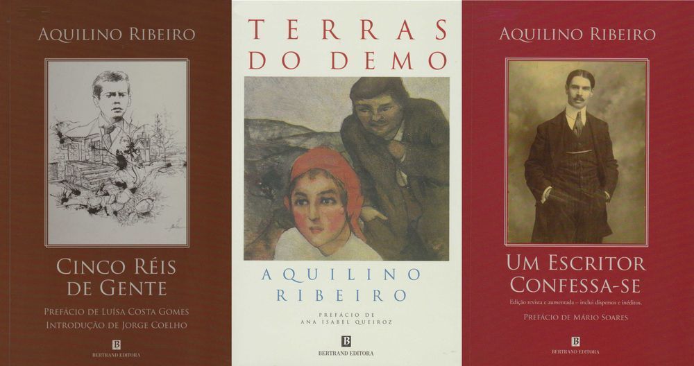 Livros de Aquilino Ribeiro Terras Demo, Escritor, 5 Réis [Preço Conj]