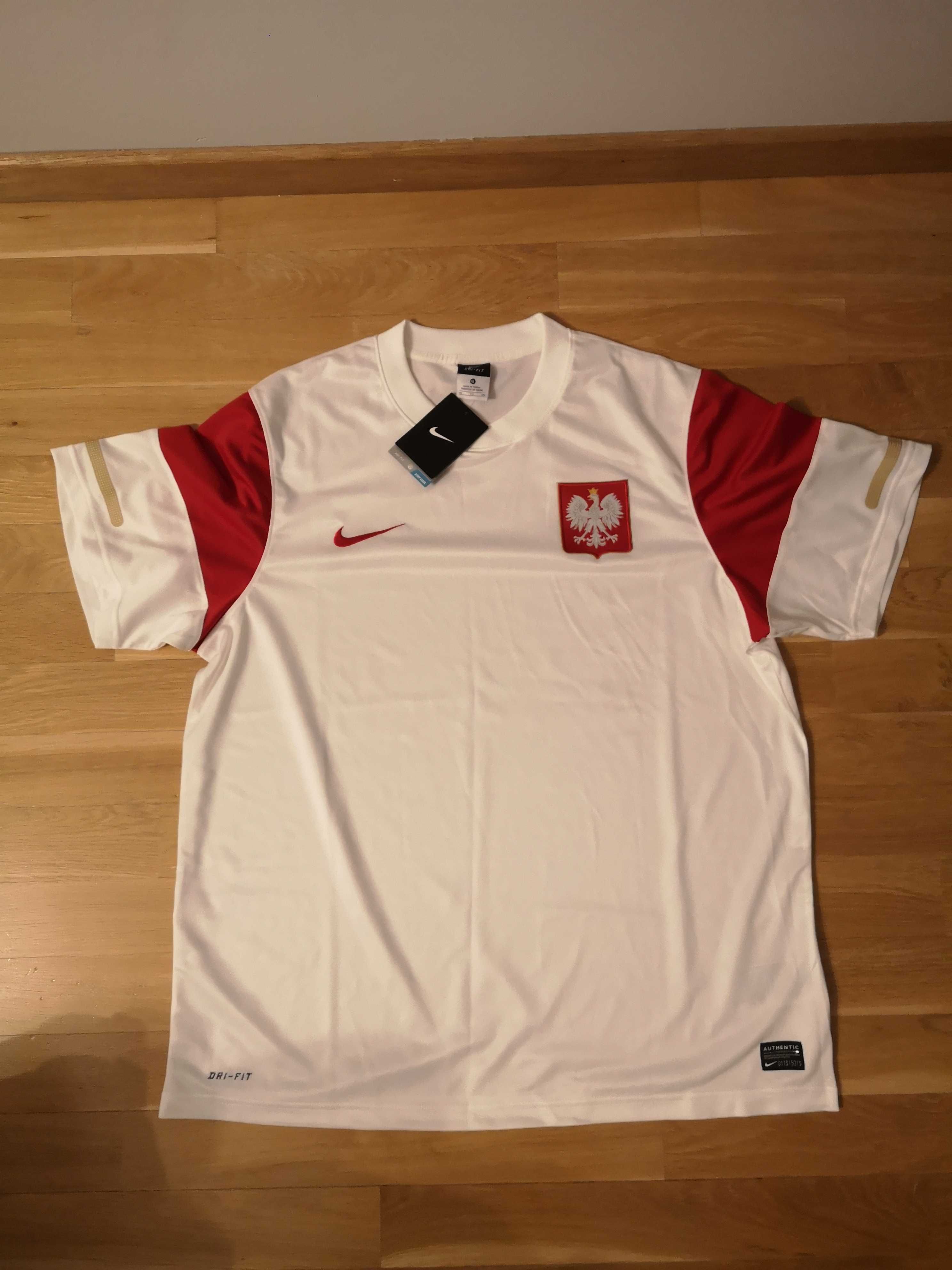 Oryginalna, nieużywana koszulka Polski, Nike XL