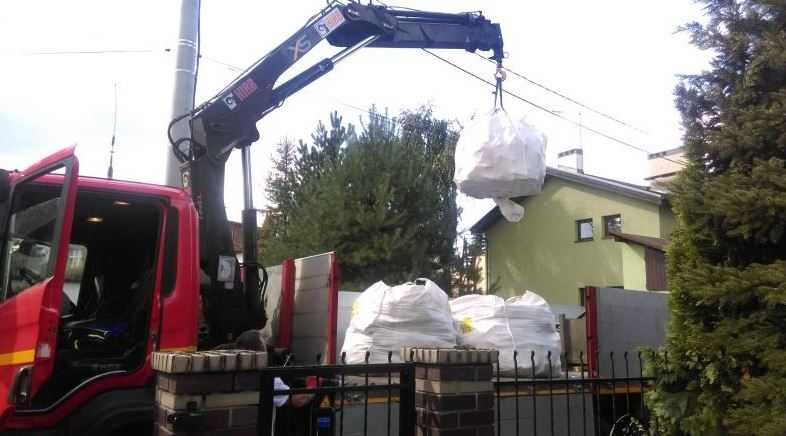 Ziemia przesiewana w BIG BAGACH transport na terenie całego Śląska