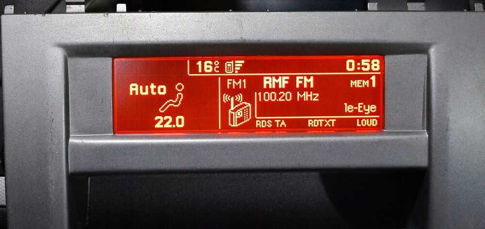 ecra lcd peugeot citroen