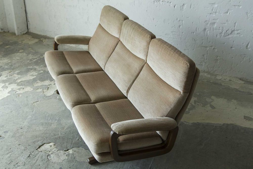 Trzyosobowa sofa vintage lata 60 70 skandynawski deign