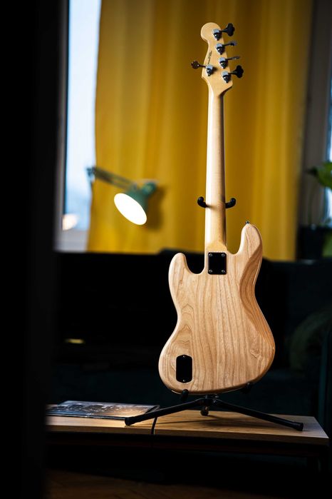 Lampart Custom Jazz Bass V Natural ASH