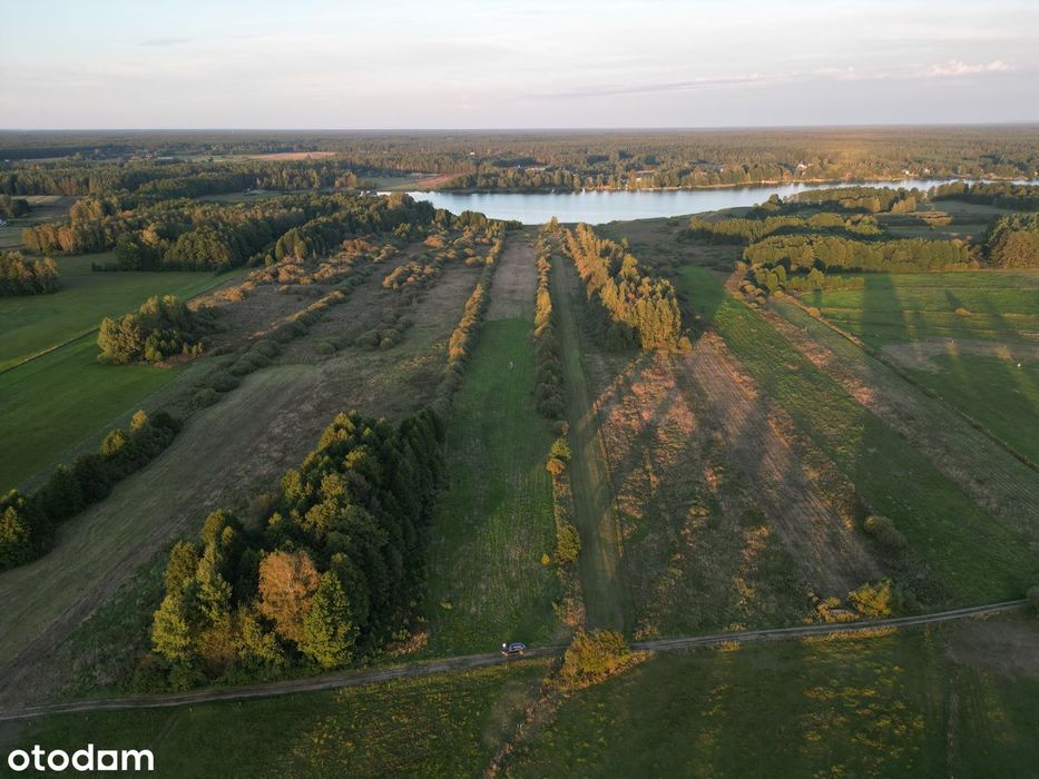 Działka nad wodą - Dalny Las . Jezioro SERWY linia brzegowa . RARYTAS