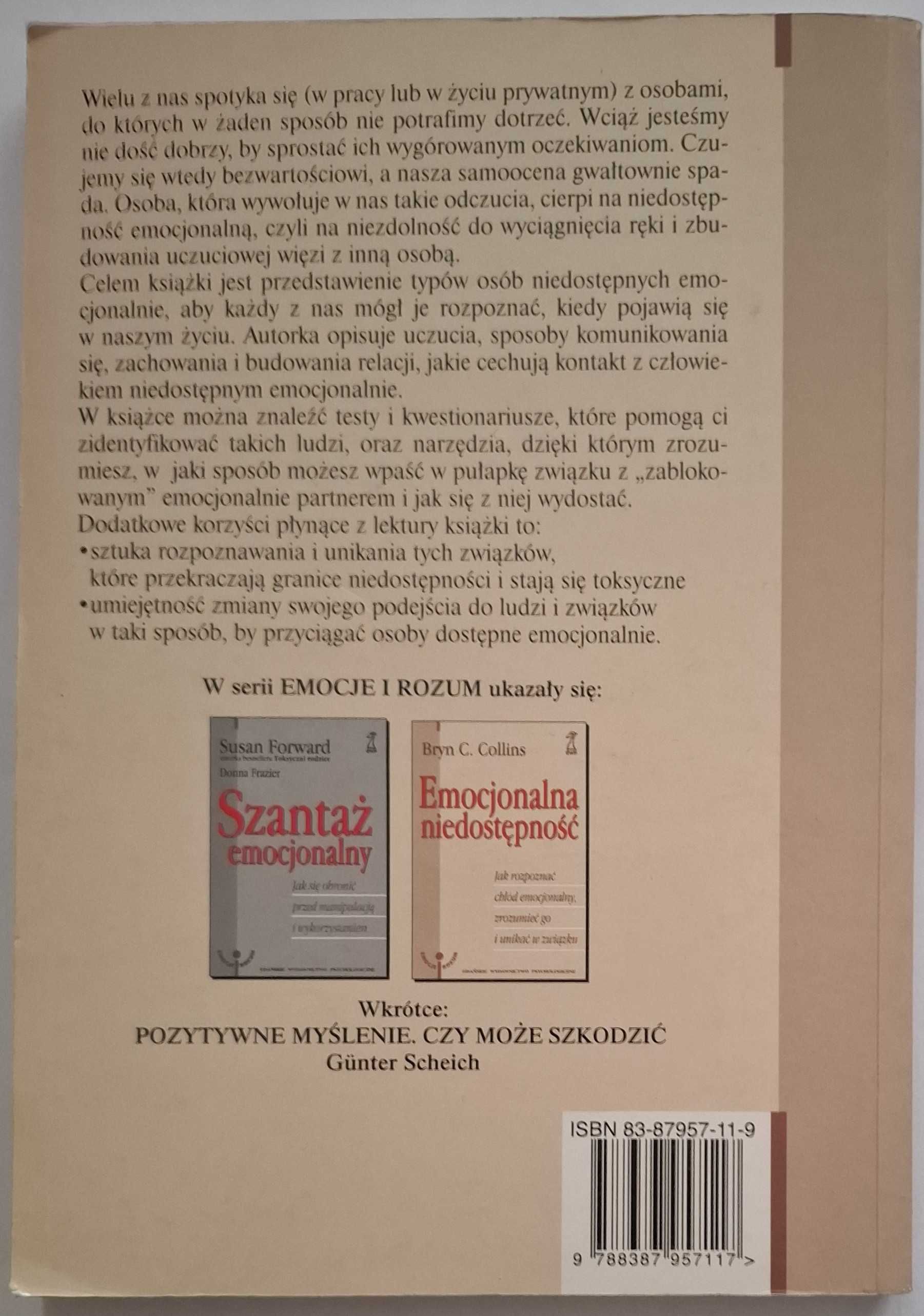 Bryn C. Collins - Emocjonalna niedostępność