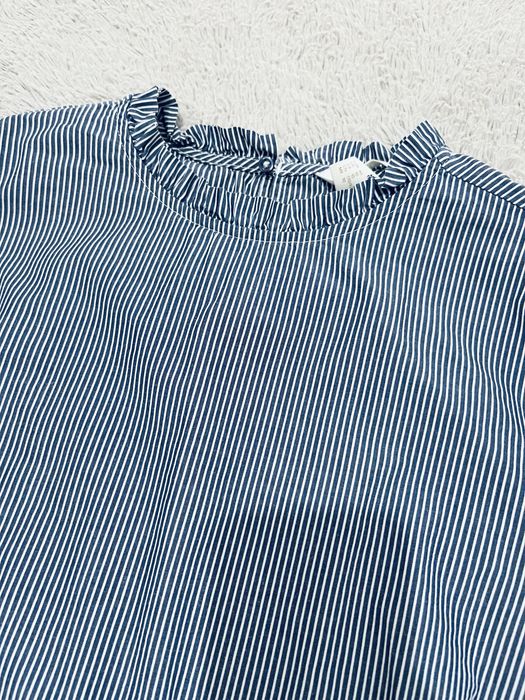 H&M r. 40 niebieska biala koszula damska w paski ze stojka