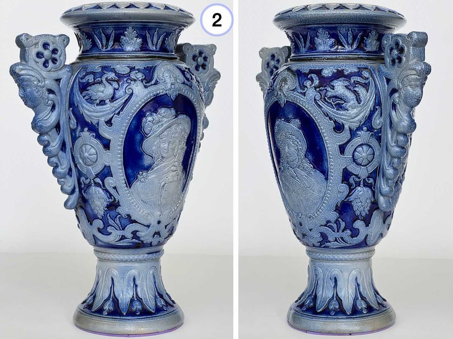 Ваза Антикваріат Німеччина Вестервальд 19-те сторіччя 3 предмети