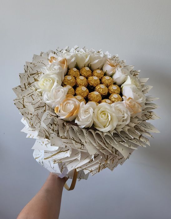 Bukiet z cukierków, wesele, ślub, prezent