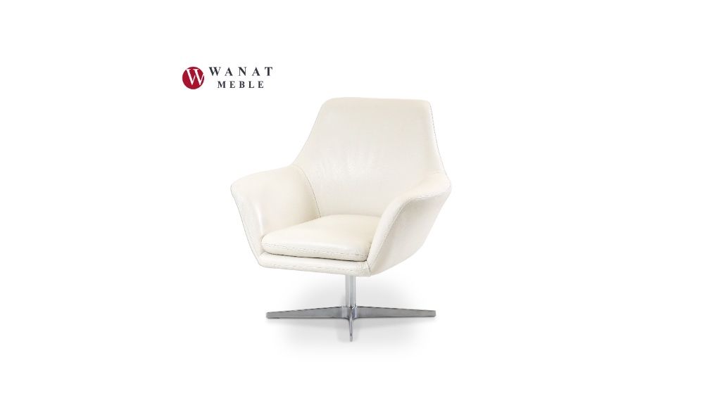 Fotel Obrotowy Skóra naturalna Meble Wanat