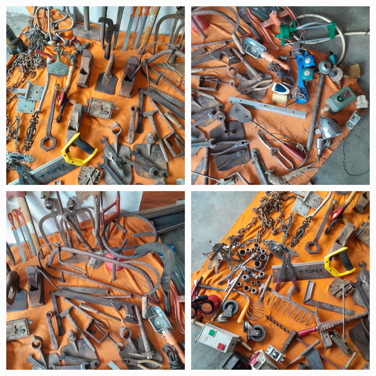 Ferramentas antigas para agricultura e não só.