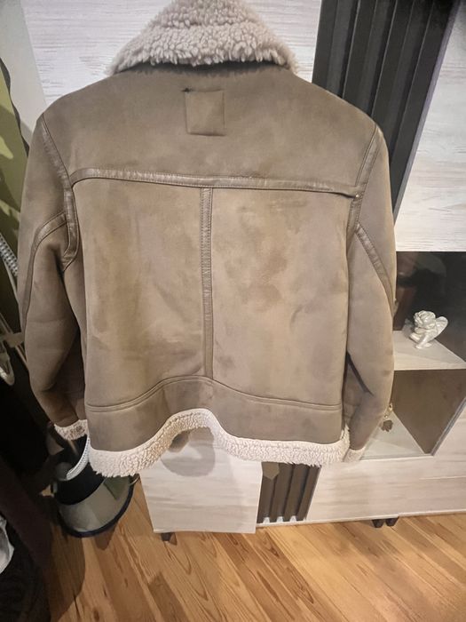 Дубленка zara куртка зимова