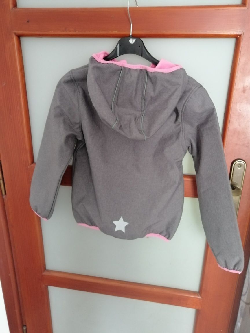 Kurtka bluza Softshell dziewczęca rozmiar 122 128