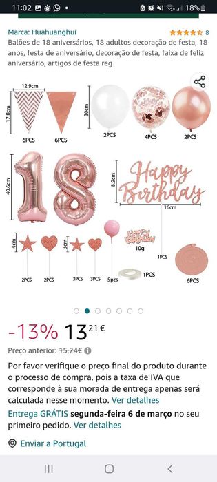 Tiara e decoração aniversário 18 anos