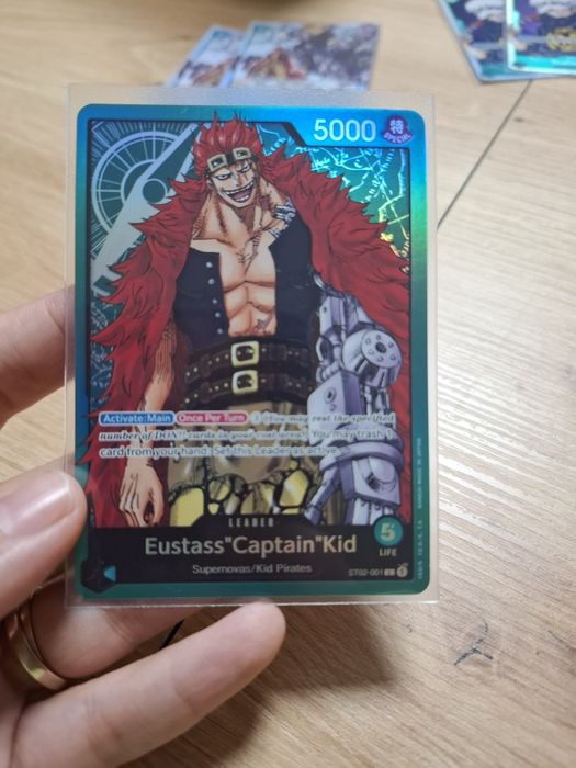 Carta One Piece TCG Eustass Captain Kid Trafalgar Law  St02-013