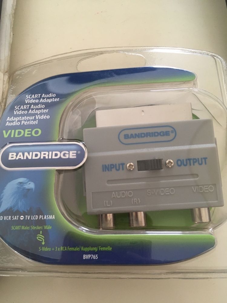 Scart áudio adaptador de vídeo