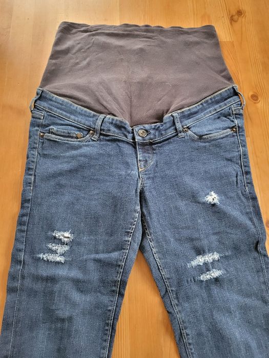 Spodnie damskie ciążowe jeansy marki H&M MAMA slim S