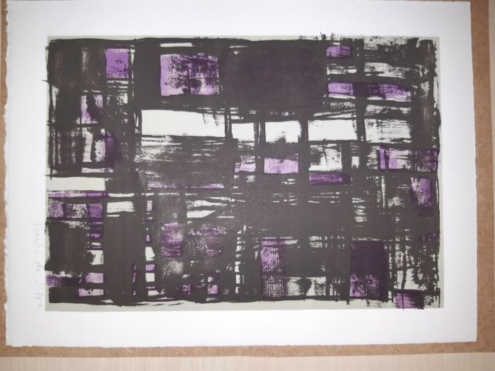 VIEIRA DA SILVA Litografia assinada à mão