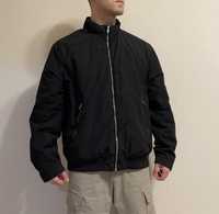 Чоловічий чорний бомбер куртка H&M (весна-осінь) XL