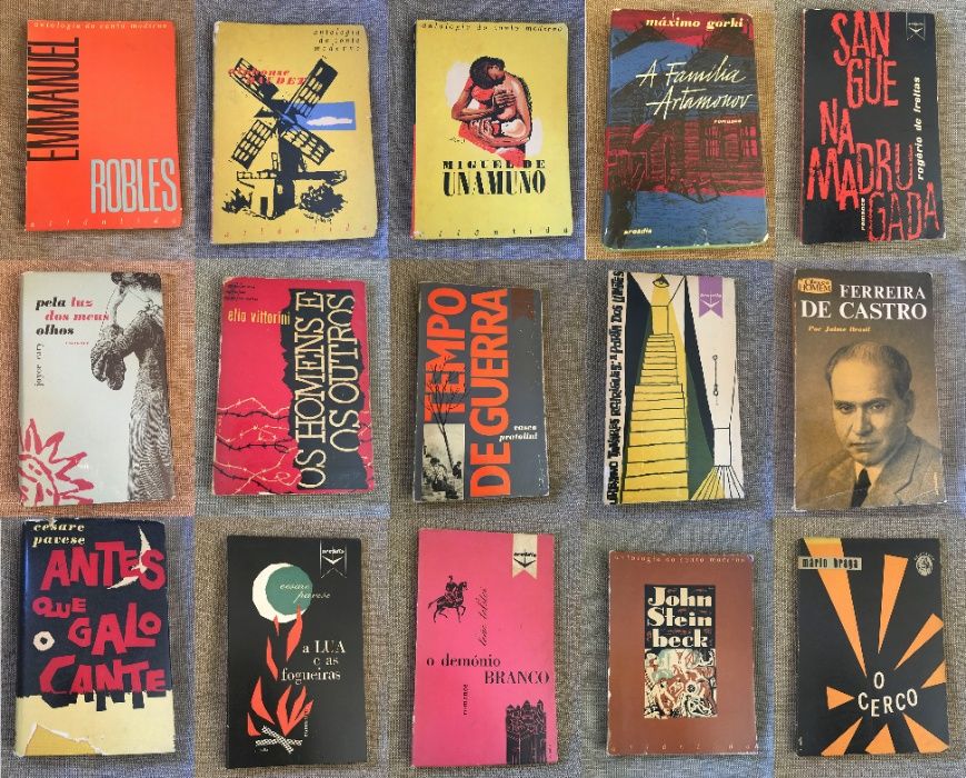Literatura, Capas de Victor Palla - Tolstoi, Pavese, Mário Braga, etc.