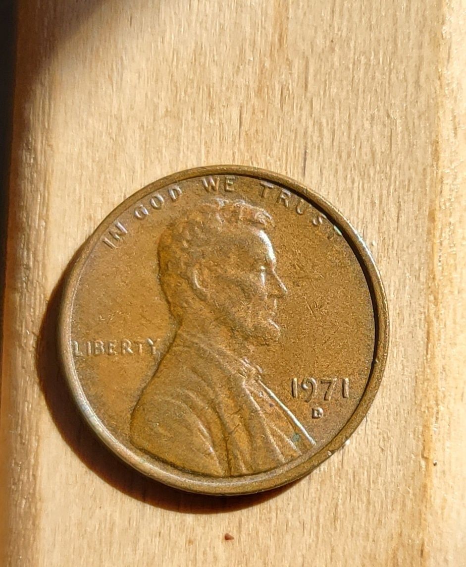 Moeda 1 cent - 1971. Estados Unidos da América