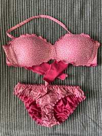 Różowe bikini panterka Calzedonia M