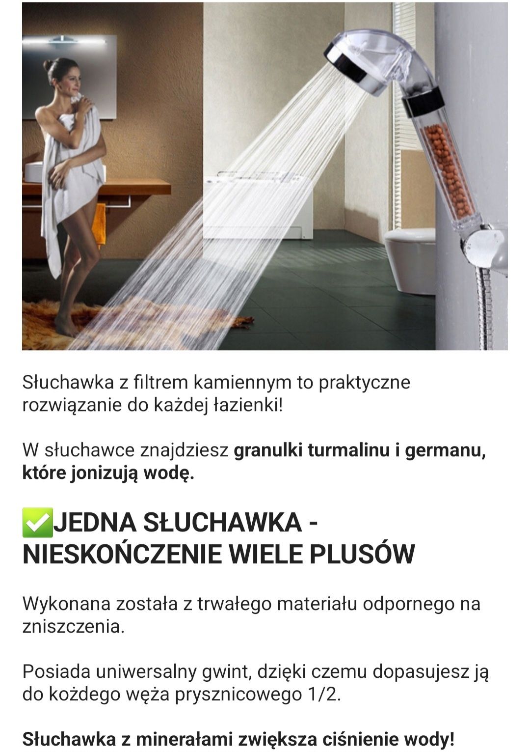 Słychawka prysznicowa